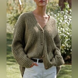 Jenni Kayne Olive Cocoon Cardigan